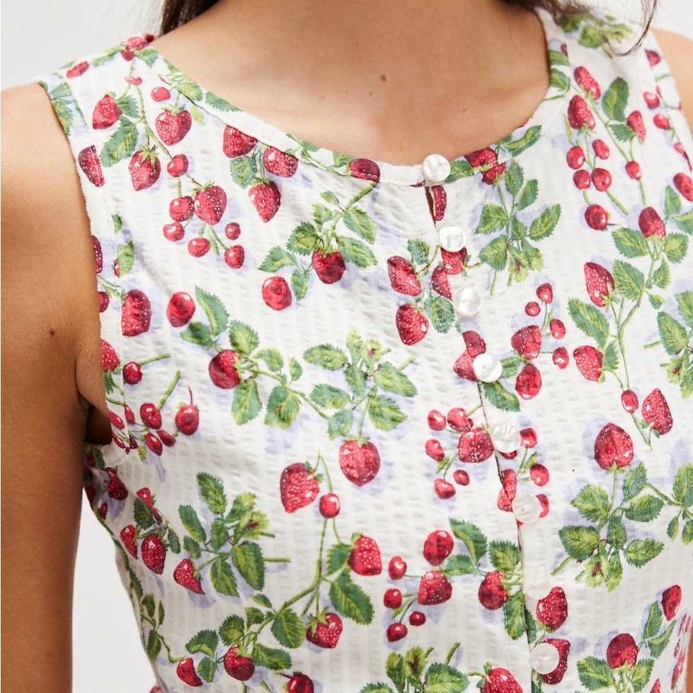 Free People Printed Tilly Vest- Size S